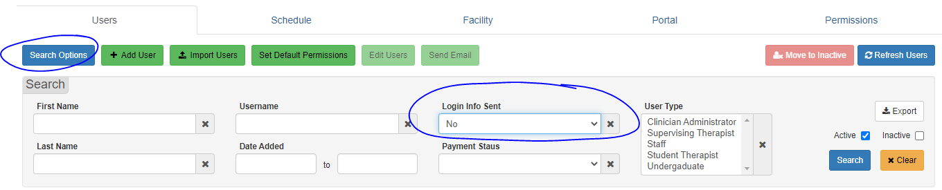 Send Login Email to New Users