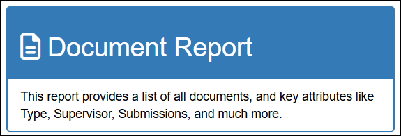 Document Report