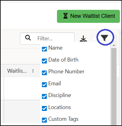 Client Waitlist