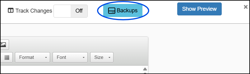 Retrieve Backup